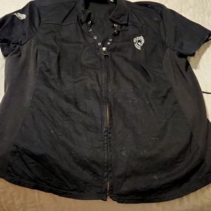 Harley Davidson skull zip up shirt. Rarely worn. No longer ride.